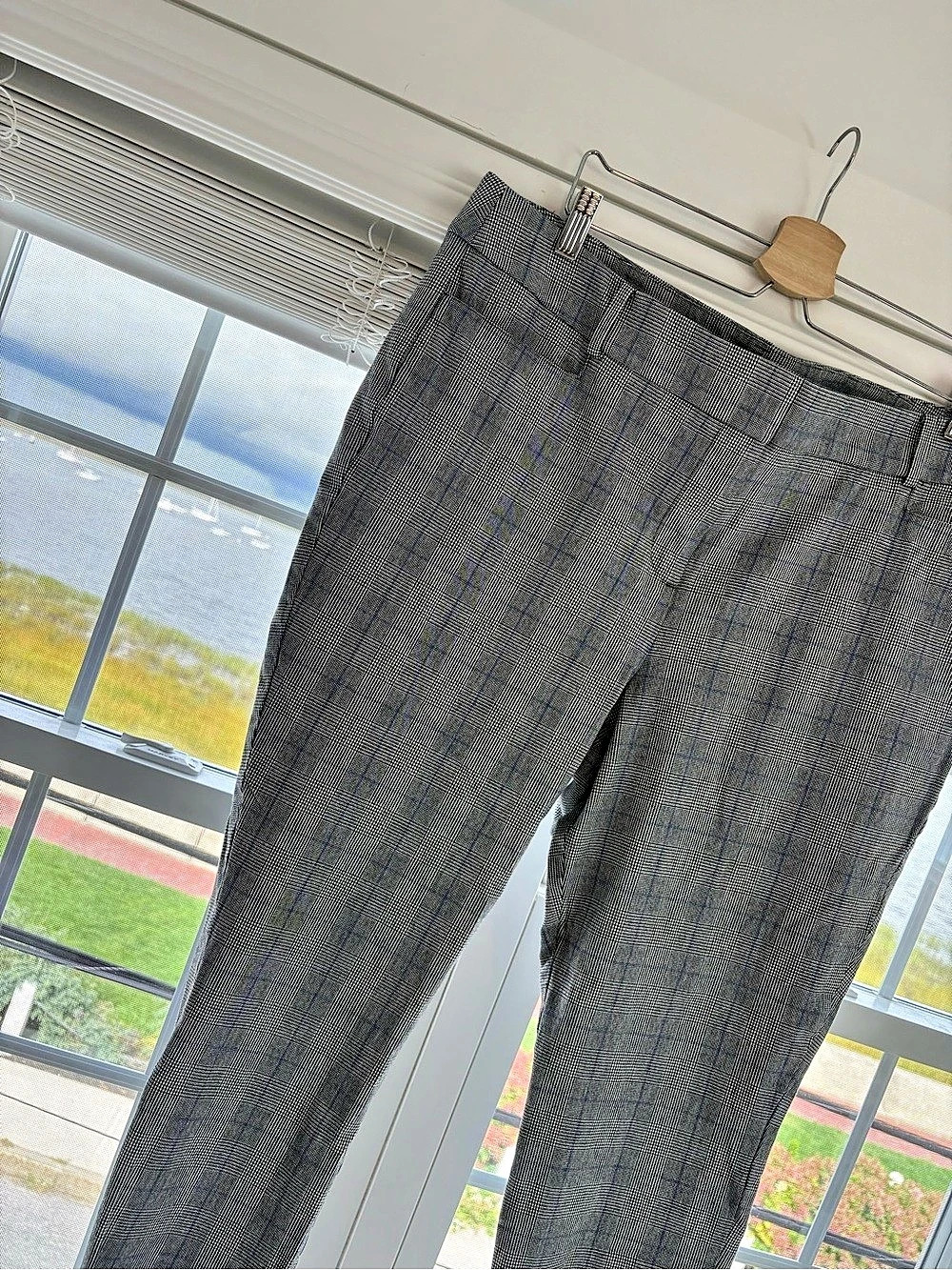 LOFT Plaid Trousers